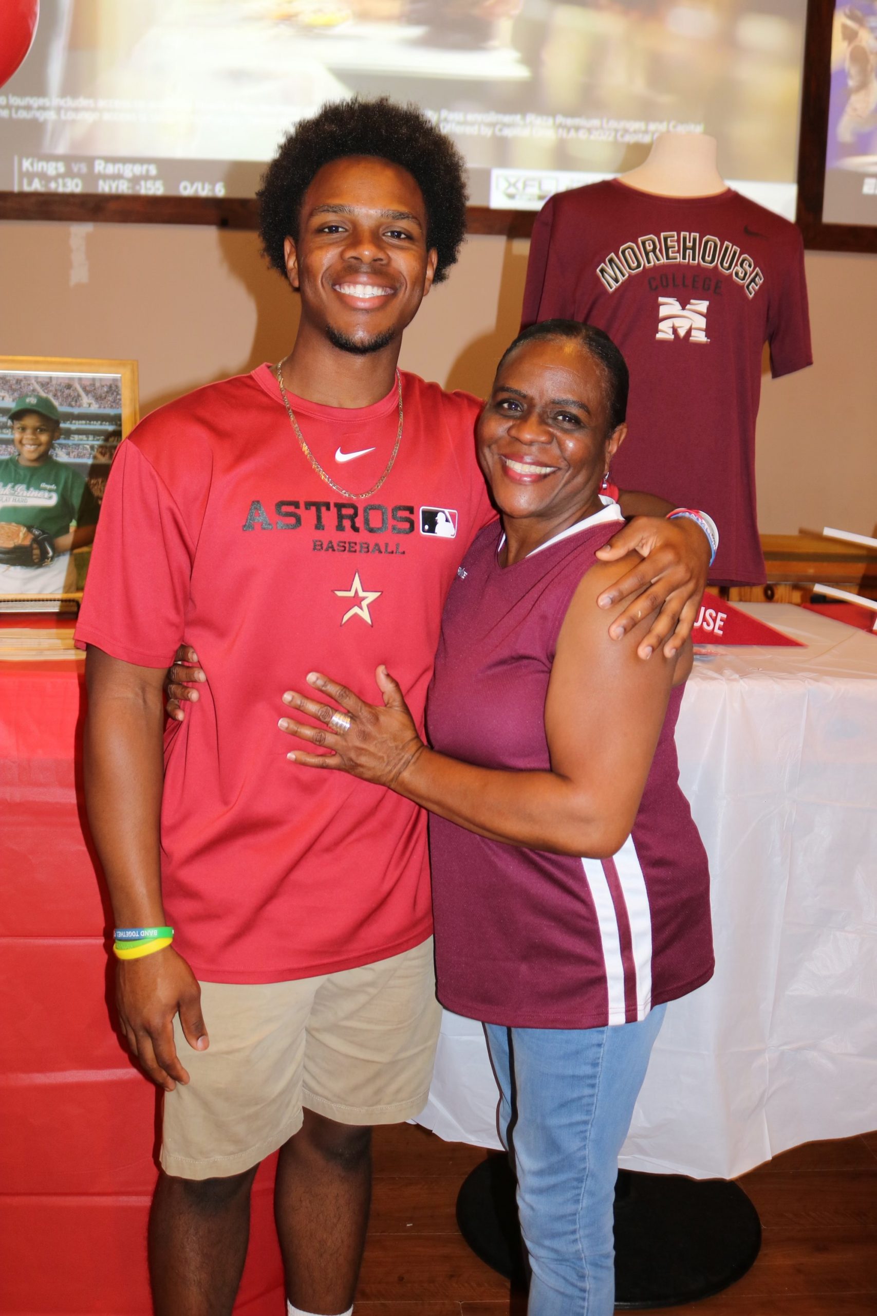Kylin Carter w/his Proud Mother at College Signing. :)