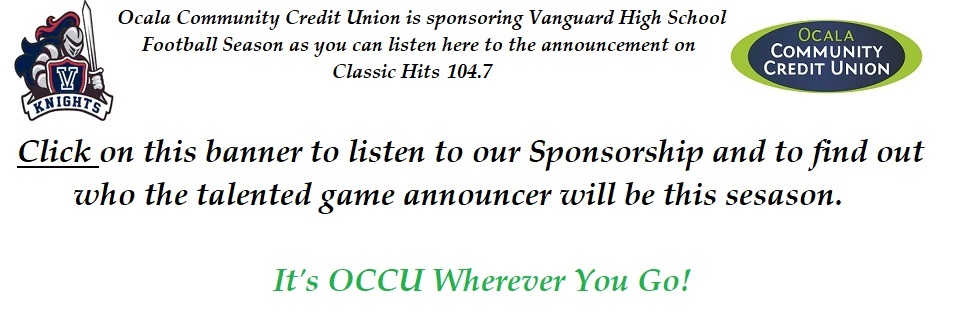 Vanguard High School Football Season Sponsorship